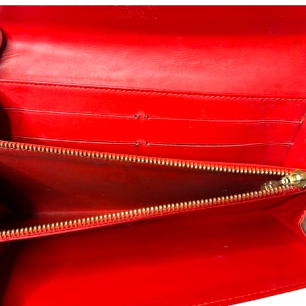 Louis Vuitton Glossy Red Wallet - Picture 9 of 11